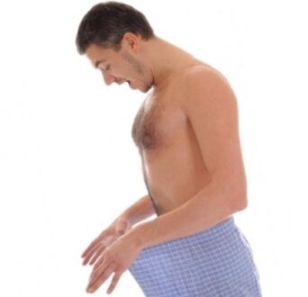 The joy of a man from the result of penis enlargement