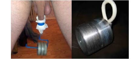 You can make a penis bigger with a weighting agent